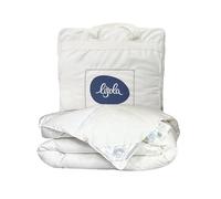 Daunex Edredón de una plaza y media, 200 x 220 cm, 100% plumón de ganso siberiano, hipoalergénico y antiácaros, lavable a máquina, fabricado en Italia. Modelo: Courmayeur Warm