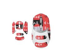 daunke 1 juego de cinta antideslizante para Logitech G309, autoadhesivo, corte de precisión, absorbe el sudor, fácil montaje, kit profesional de actualización de ratones, patrón de impresión rojo