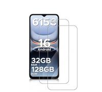 daunke 2 paquetes de protectores de pantalla para DOOGEE Note 56X Pro/DOOGEE Note56X Pro Smartphone, HD Full Screen Protector de pantalla de vidrio templado, sin burbujas, HD transparente, ultra