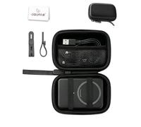 daunke Eva A1665/A1664 - Estuche de viaje para Anker Nano/MagGo 5000/10000 mAh (A1665/A1664), resistente a los golpes, con clip de silicona para cables, color negro