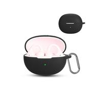 daunke - Funda de silicona suave para Baseus Bass BC1, funda protectora de silicona suave con mosquetón, protección completa, color negro