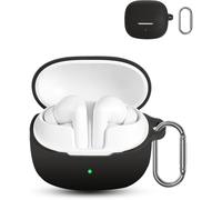 daunke - Funda de silicona suave para Baseus Bass EP10 Pro, funda protectora de silicona suave, con mosquetón, protección completa, color negro