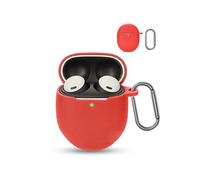daunke - Funda de silicona suave para Google Pixel Buds Pro 2 (protección completa, color rojo)