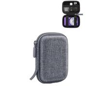 daunke Funda para cámara digital de alta calidad, material EVA, resistente al agua y a los arañazos, portátil, compatible con Sony/Nikon/Canon/Samsung/Fujifilm - Solo funda (gris)
