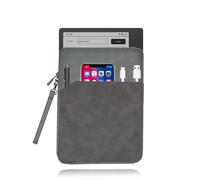 daunke - Funda para tablet BOOX Go Color 7 (Gen 2) de 7 pulgadas, tejido suave con cremallera, resistente a los golpes, ligero y portátil, impermeable, gris oscuro
