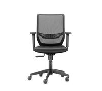 DAUPHIN Bürostuhl to-sync work mesh one 9241 SY0 A236 Stoff schwarz Gestell (9241 SY0 A236)