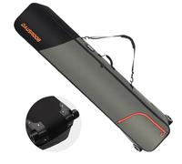 DAUSROOB Bolsa de Esquí con Ruedas - Impermeable, Resistente al Desgaste, con Correas Ajustables y Almohadillas de Protección - Ideal para 1-2 Pares de Esquís y Equipos (164CM)