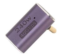 DAUZ Adaptador de ángulo Recto USB4.0 C, Adaptador Profesional USB C Hembra a USB C Macho de 40Gbps para Monitor para Teléfono para Consola de Juegos