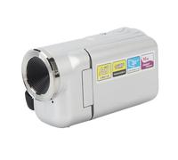 DAUZ Cámara de Vídeo para Niños, Cámara de Vlogging 16X Resistente a Caídas con Temporizador Automático para Grabación de Actividades Al Aire Libre (Silver)