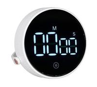 DAUZ Cuenta Regresiva Digital, 3 Niveles de Volumen Ajustable, Temporizador Deportivo ABS Simple, Imanes Potentes, Multiusos para Cocina