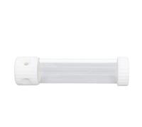 DAUZ Depósito Cilíndrico de Refrigeración por Agua, Tanque de Refrigeración por Agua con Rosca G1/4 Transparente de 265 Mm y 515 Ml para Computadora (White)