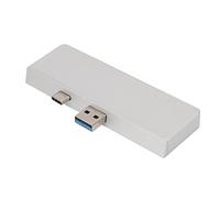 DAUZ Estación de Acoplamiento USB C, Hub USB C Portátil Compacto Plug and Play para Empresas (Plata)