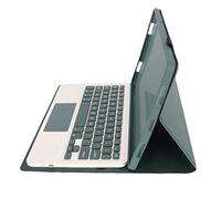 DAUZ Funda con Teclado para Tableta, Funda con Teclado para Tableta Antirrayas ABS para P11 Plus 2021 con Trackpad (Verde Oscuro)