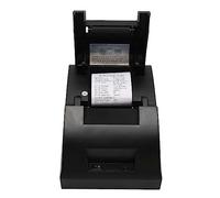 DAUZ Impresora POS, Impresora Térmica de Recibos de Estructura Compacta Impresión de Alta Velocidad de 58 Mm para Sistema POS Minorista (Enchufe de la UE)