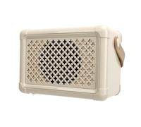 DAUZ Máquina de Karaoke Portátil, Procesador de Señal Digital, Altavoz Portátil Pequeño y Estable, 6 Efectos de Sonido, Multifuncional para el Hogar (Blanco Marfil)