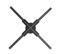 DAUZ Máquina de Publicidad Holográfica, Ventilador de Holograma 3D, Reproductor de Publicidad Brillante de 46cm para Empresas (Enchufe de la UE)