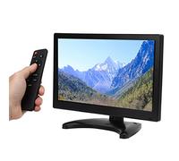 DAUZ Monitor de Pantalla LCD, Monitor de PC de 11,6 Pulgadas VGA AV BNC Entrada USB Control Remoto Fácil de Colgar 1080P para Viajes (Enchufe Europeo)