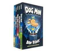 Dav Pilkey the adventures of dog man collection 5 books set (Dog Man,Dog Man A Tale of Two Kitties,Dog Man Unleashed,Dog Man Lord of the Fleas,Dog Man and Cat Kid)