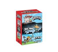 Dav Pilkey's Hero Collection: 3-Book Boxed Set (Captain Underpants #1, Dog Man #1, Cat Kid Comic Club #1)