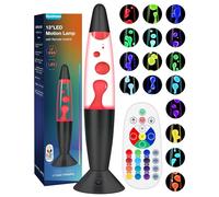 Davalampa Lámpara de lava grande LED con 17 cambios de color controlables, grandes lámparas de lava para niños y adultos, lámpara de noche regulable con mando a distancia, lámpara de purpurina de