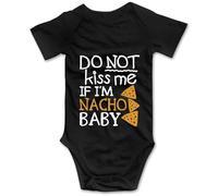Davcielaora Ropa divertida para recién nacido, con texto en inglés «Do Not Kiss Me If Im Nacho», T-blanco., 9 meses