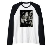 Dave Edmunds Rockpile Cantante en Vivo por Dick Barnatt Camiseta Manga Raglan
