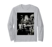 Dave Edmunds Rockpile Cantante en Vivo por Dick Barnatt Manga Larga