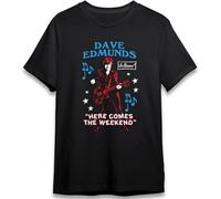 Dave Edmunds Singer Best of Guitar Band Rock Men's Black T-Shirt Unisex tee Shirt L