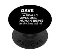 Dave Name - Definición de Nombre Divertido - Diccionario de Nombres PopSockets PopGrip Adhesivo