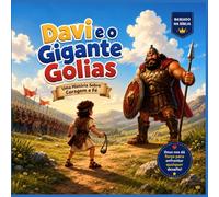 Davi e Golias: A Coragem que Vem de Deus: Uma linda história ilustrada para ensinar às crianças sobre fé, coragem e confiança em Deus