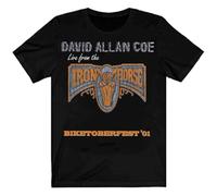 David Allan Coe Live from The Iron Horse T Shirt BlackXL