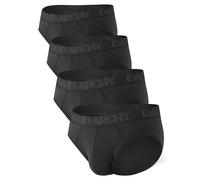 DAVID ARCHY Calzoncillos de bambú para Hombre con Ropa Interior abultada Fibra de bambú Transpirable Sin Costuras Cómodo,Pack de 4