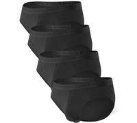 DAVID ARCHY Calzoncillos de Modal para Hombre con Mosca Bolsa separada Calzoncillos de Microfibra función Bolsillos Dobles Ropa Interior Pack de 4