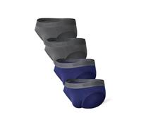 David Archy - Calzoncillos para hombre, de fibra de bambú, súper suaves, cómodos y ligeros, paquete de 4 unidades, L