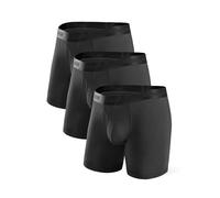DAVID ARCHY Calzoncillos Tipo bóxer para Hombre con Bolsa de Microfibra Modal Multipack, Shorts Retro para Hombre para Uso Diario Flexible, Pack de 4