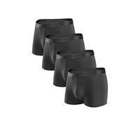 DAVID ARCHY Calzoncillos Tipo bóxer para Hombre con Bolsa de Microfibra Modal Multipack, Shorts Retro para Hombre para Uso Diario Flexible, Pack de 4