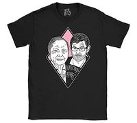 David Attenborough and Louis Theroux T-Tshirts Camisetas y Tops Funny Gift Idea Fan Clothing tee(Small)