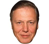 David Attenborough (Young) Big Head. Máscara más grande que la vida.