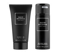 David Beckham, Caja de regalo para él Instinct con desodorante en spray para el cuerpo y gel de ducha, fragancia cítrica irrestible, 150 ml y 150 ml