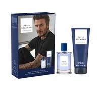 David Beckham Classic Blue Eau de Toilette y Gel de Ducha Set de Regalo para Hombres Cautivadora y Viva Fragancia para Hombres 50 ml y 200 ml
