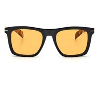 DAVID BECKHAM Hombre DB 7000/S WR7/W7 Gafas de sol Acetato Negro Naranja Cuadrada Normal