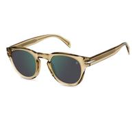 DAVID BECKHAM Hombre DB 7041/S FLAT FMP/MT Gafas de sol Acetato Ocre Gris Redonda Espejo