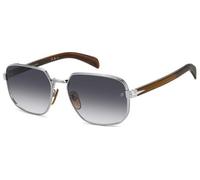 DAVID BECKHAM Hombre DB 7121/G/S WIJ/9O Gafas de sol Metal Rutenio Gris Cuadrada Sombreado
