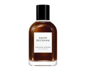 David Beckham Exquisito Leather Eau de Parfum para hombre, la encarnación perfecta del lujo masculino y la elegancia distintiva, aromas de cuero ahumado, especias nobles y frutas, 50 ml