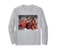 David Beckham & Gary Neville Manchester United Fútbol Manga Larga