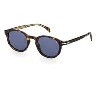 DAVID BECKHAM Hombre DAVID BECKHAM DB 1007/S 086/KU Gafas de sol Acetato la Habana Azul Redonda Normal