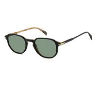 DAVID BECKHAM Hombre DAVID BECKHAM DB 1140/S 05K/O7 Gafas de sol Acetato Negro Verde Geométrico Antirreflejo