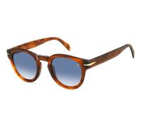 DAVID BECKHAM Hombre DAVID BECKHAM DB 7041/S FLAT WR9/08 Gafas de sol Acetato La Habana/Marrón Azul claro Redonda Sombreado