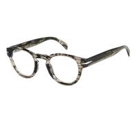 DAVID BECKHAM Hombre DAVID BECKHAM DB 7125 2W8 Monturas ópticas Acetato Bocina gris Redonda