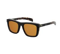 DAVID BECKHAM Hombre DB 7000/S WR7/W7 Gafas de sol Acetato Negro Naranja Cuadrada Normal